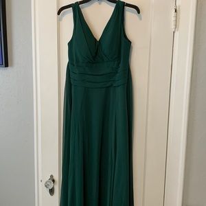 David’s bridal. Juniper green long bridesmaid dress. NWT.